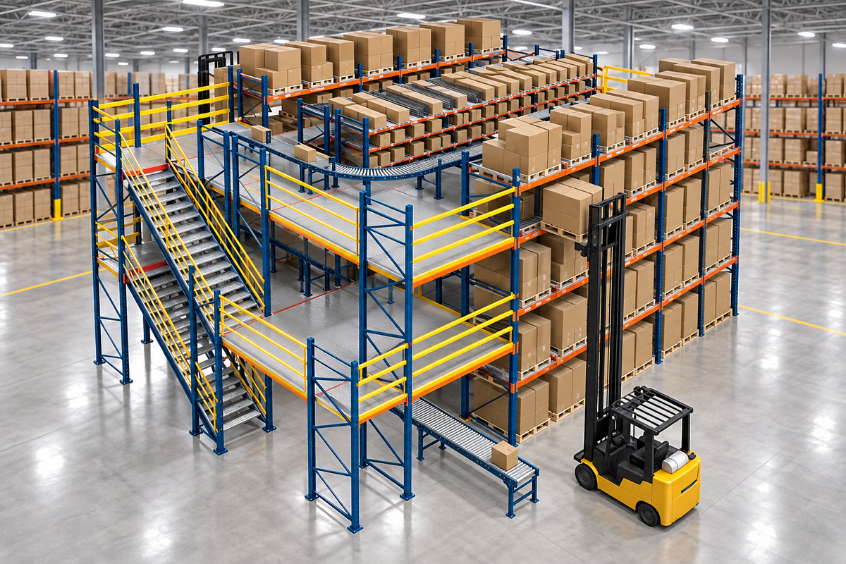 Custom Pick Modules - Flow Racks, Conveyors & Mezzanines
