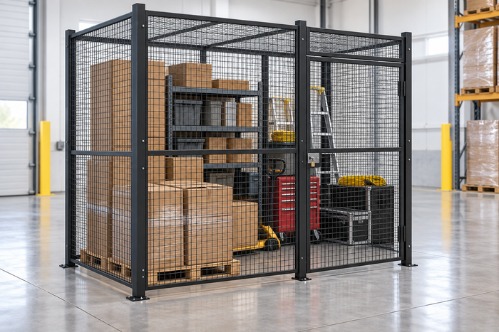 Wire Mesh Partition Cage, Multiple Sizes