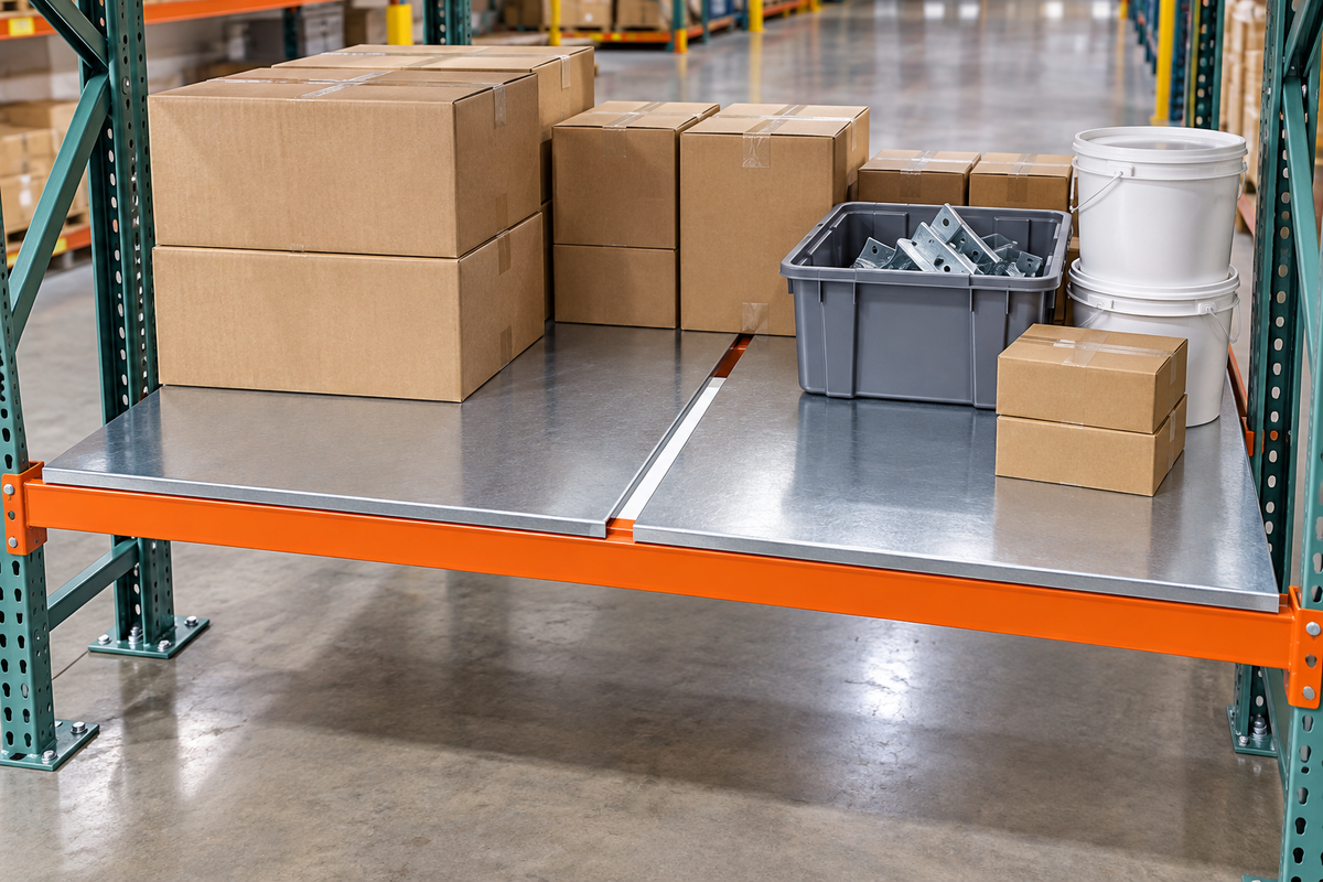 Solid Steel Pallet Rack Decking