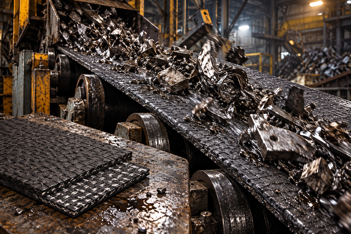 Heavy-Duty Oil-Resistant Conveyor Belt (2-1200)
