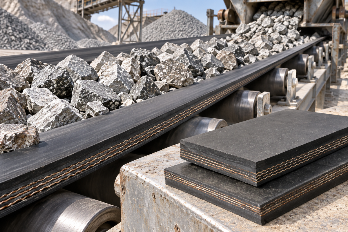 Heavy-cover Conveyor Belt with a 1/4" Top (5-3831 / 5-4831)