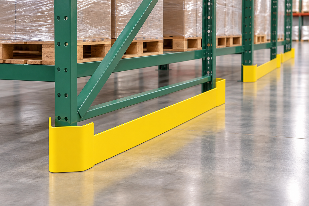 Steel Column Guards for Pallet Rack Protection