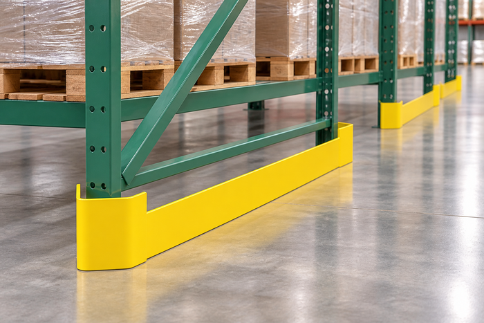 Steel Column Guards for Pallet Rack Protection