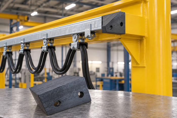 End Stop for C-Track Festooning Systems