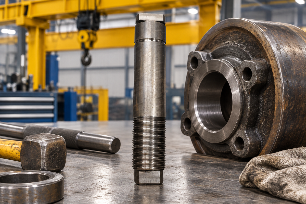 Heat Treated Axle for 5.5/7/8" U.H. Wheel (206-48)