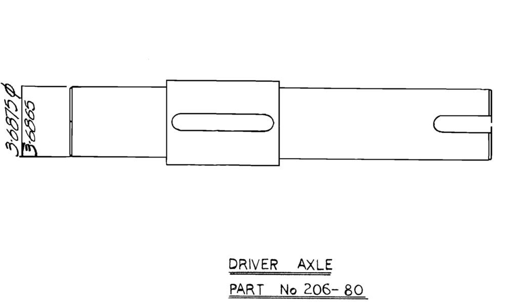 Driver Axle (206-80)