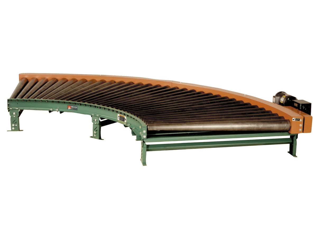 Medium Duty Chain Driven Tapered Roller Curve Conveyor