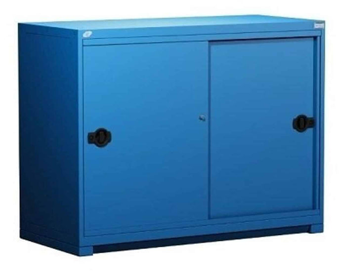 60"W Sliding Door Shelf Cabinet