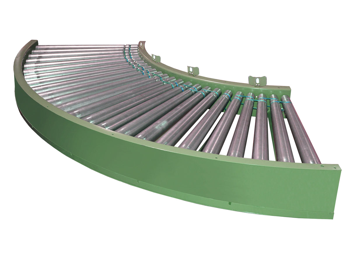 Powered Roller Accumulating Curve Conveyor