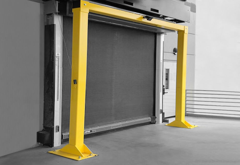 Goal Post Door Guards for Overhead Doors