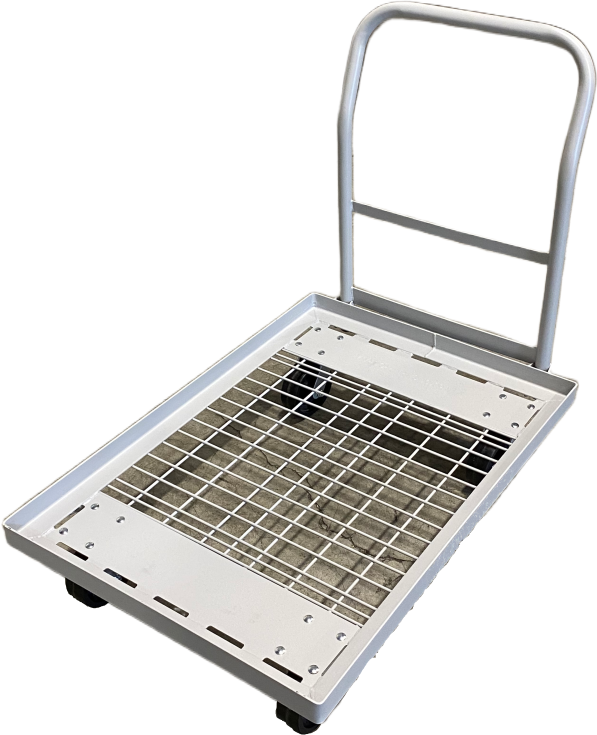 Heavy-duty platform truck, 29" x 42" platform, three-quarter view