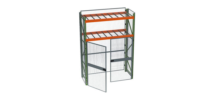 Pallet Rack Enclosure for High-Value Inventory