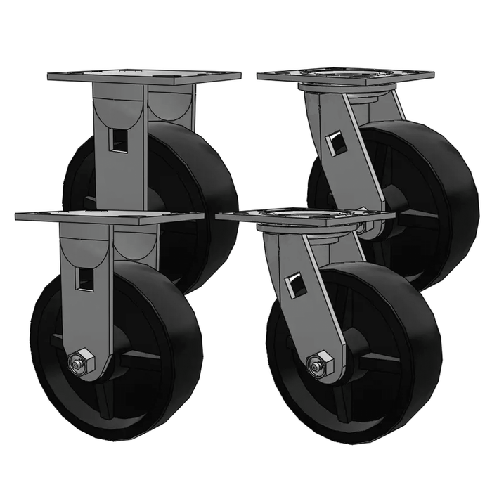 6" Economy Tool Box Caster Kit (Without Brake)