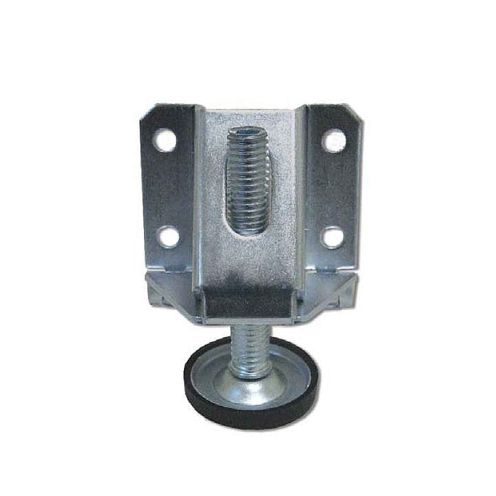 4-Pack Steel Furniture Lifting Levelers with 1.25" Plastic Base Cover
