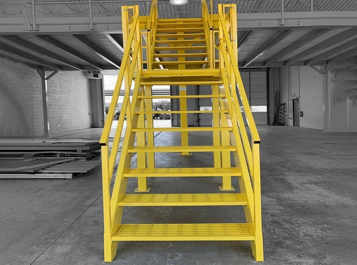 Industrial Stairways for Mezzanines and Work Platforms