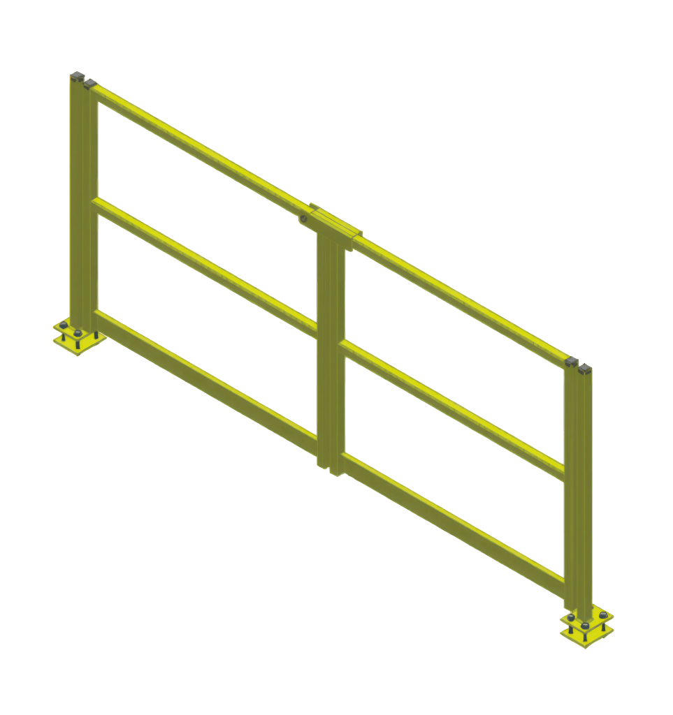 Work Platform Gates for Mezzanine Fall Protection