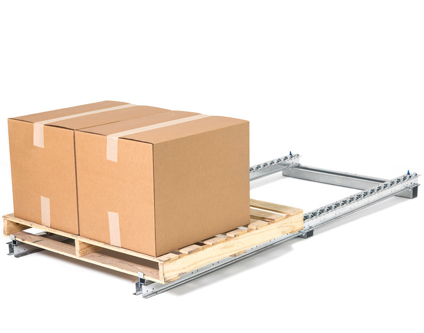 Pallet Track Rollers and Wheel Rails for Pallet Flow