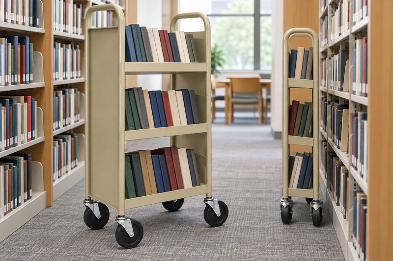 Sloped Shelves for Books, Trays and Flat Shelves for Everything Else