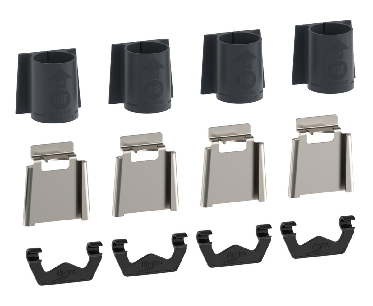 Wire Shelving Add-On Corner Hardware Kit, Pack of 4