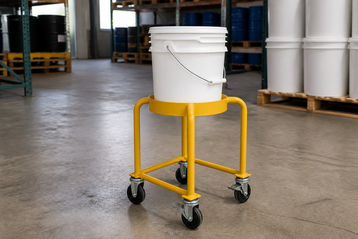 Ergonomic Elevated Bucket & Pail Dolly