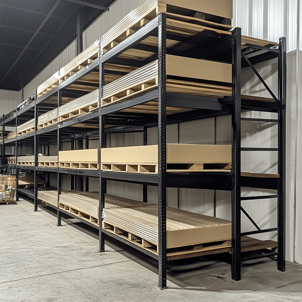 Heavy-duty industrial shelving