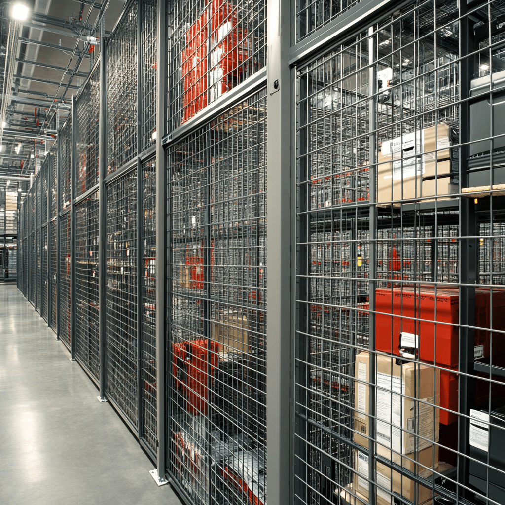 Wire partition cages