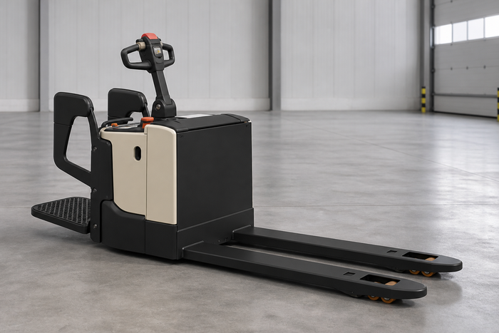 Electric Walkie Rider Pallet Truck, Heavy-Duty