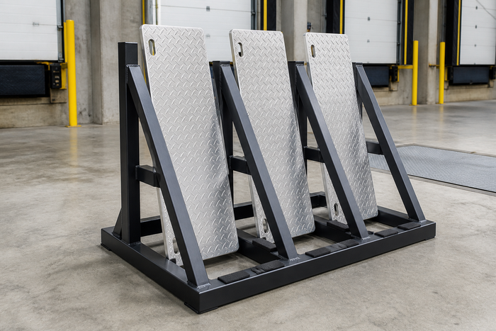 Steel Dock Plate Storage Rack