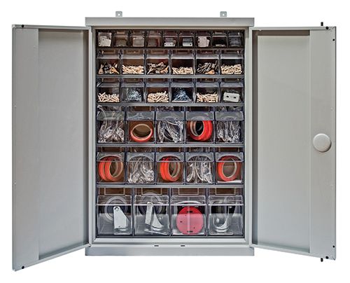 Clear Tip Out Bin Small Cabinet