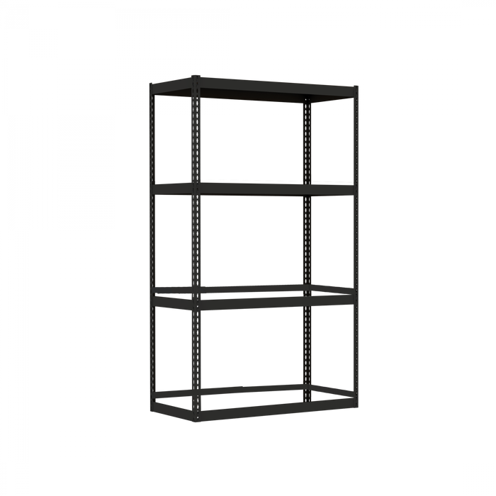 Boltless Steel 4 Level Industrial Shelving Unit (frame only)