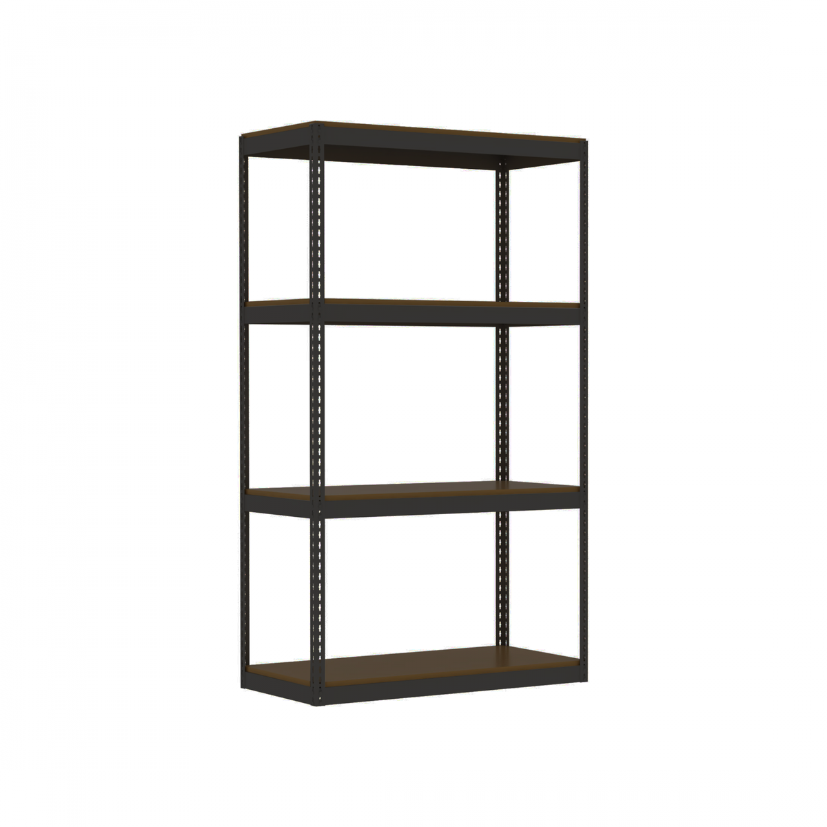 Boltless 4 Level Shelving Unit with Particle Board Shelves
