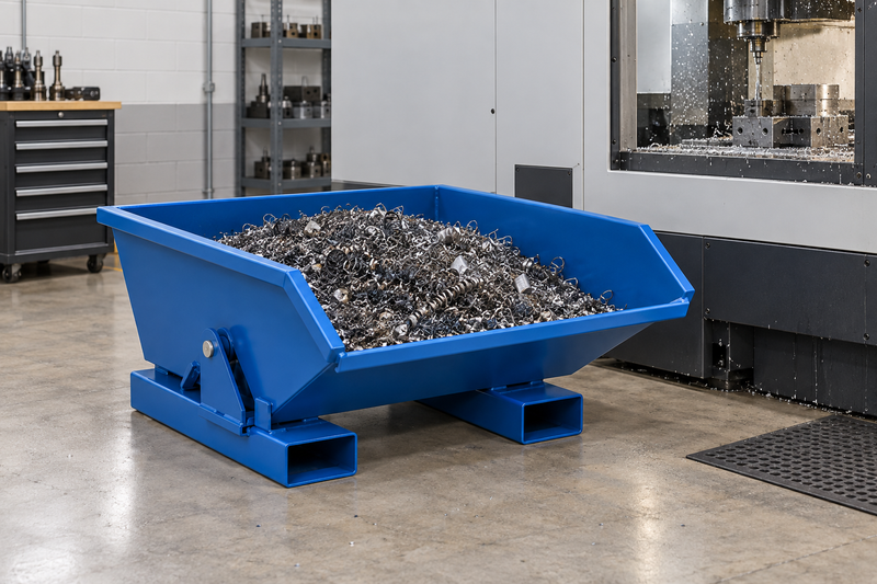 Chips Out From Under the Machine