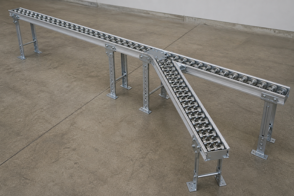 Skatewheel Spur and Merge Conveyor