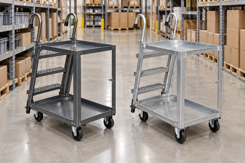 Steel or Aluminum, Two Shelves or Three
