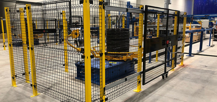 Welded Wire Machine Guarding for Robotic Cells, Velox