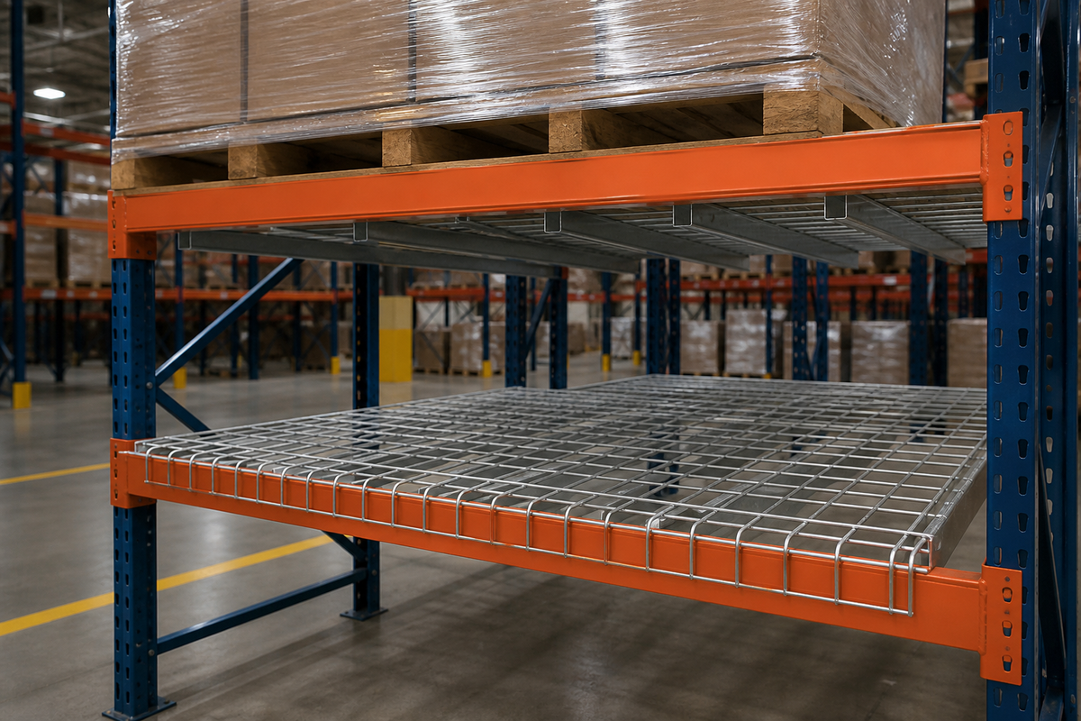 Waterfall Pallet Rack Wire Decking