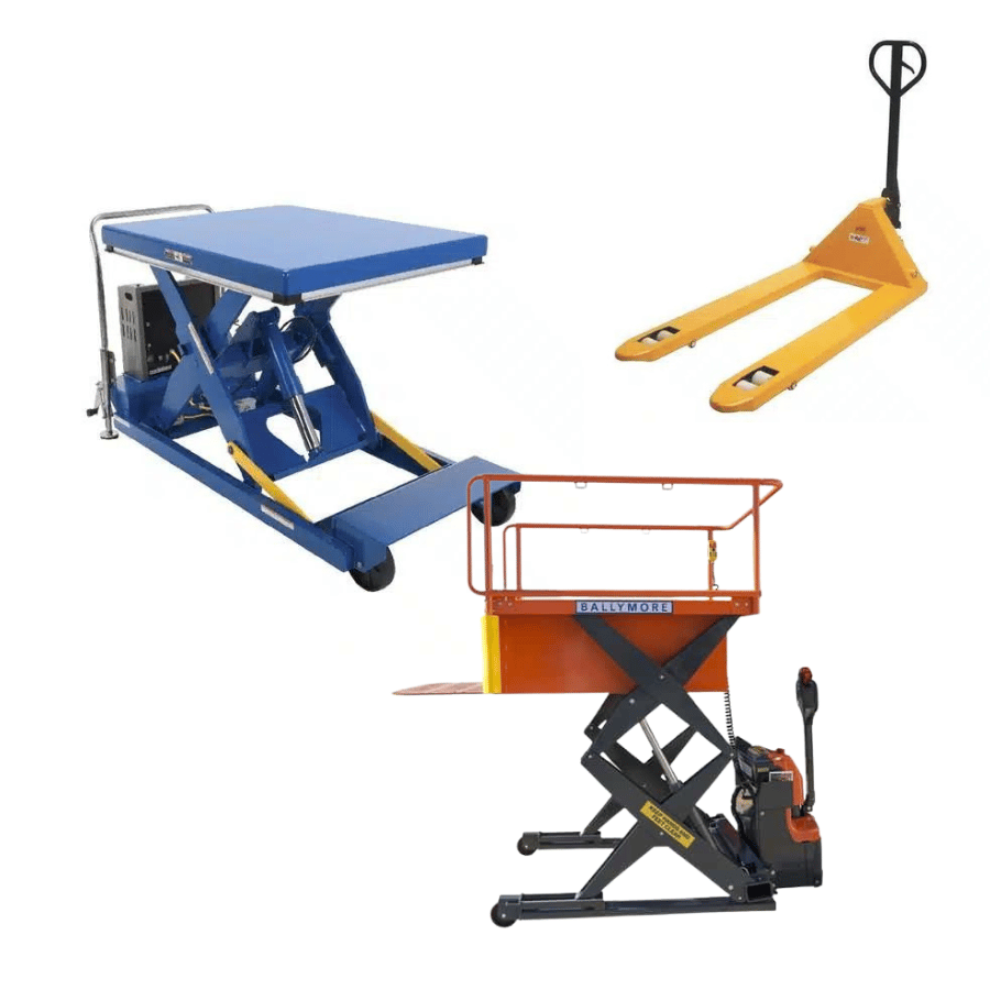 3 different types of lifting equipment