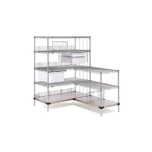 Simple wire shelving system